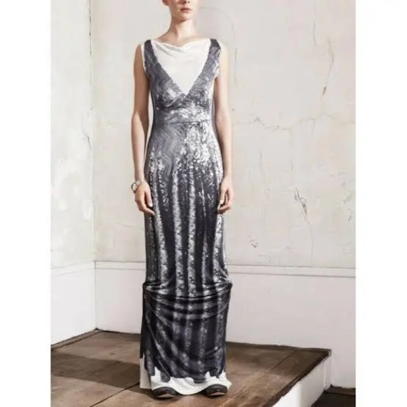Maison Martin Margiela x H&M  Trompe L’oeil Evening Dress Maxi 6 US 36 EU NWT - Picture 4 of 5